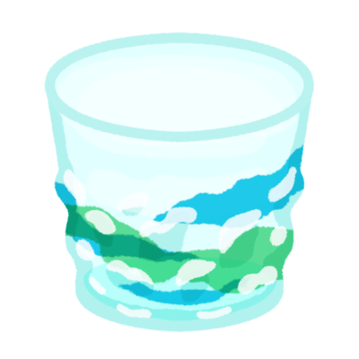 琉球ガラスのコップ（ブルー）