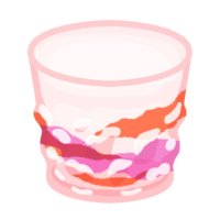 琉球ガラスのコップ（ピンク）