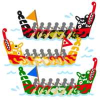 爬竜船（ハーリーブニ）×3